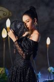  Đầm trễ vai,  24ADKE108F 