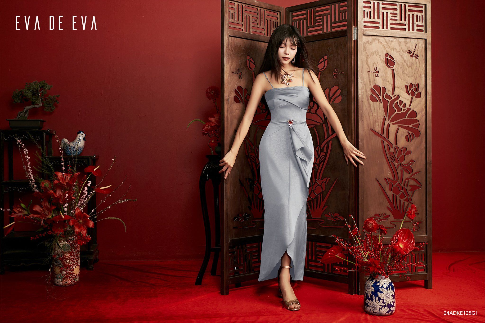  Đầm hai dây, Dáng ôm 24ADKE125G 