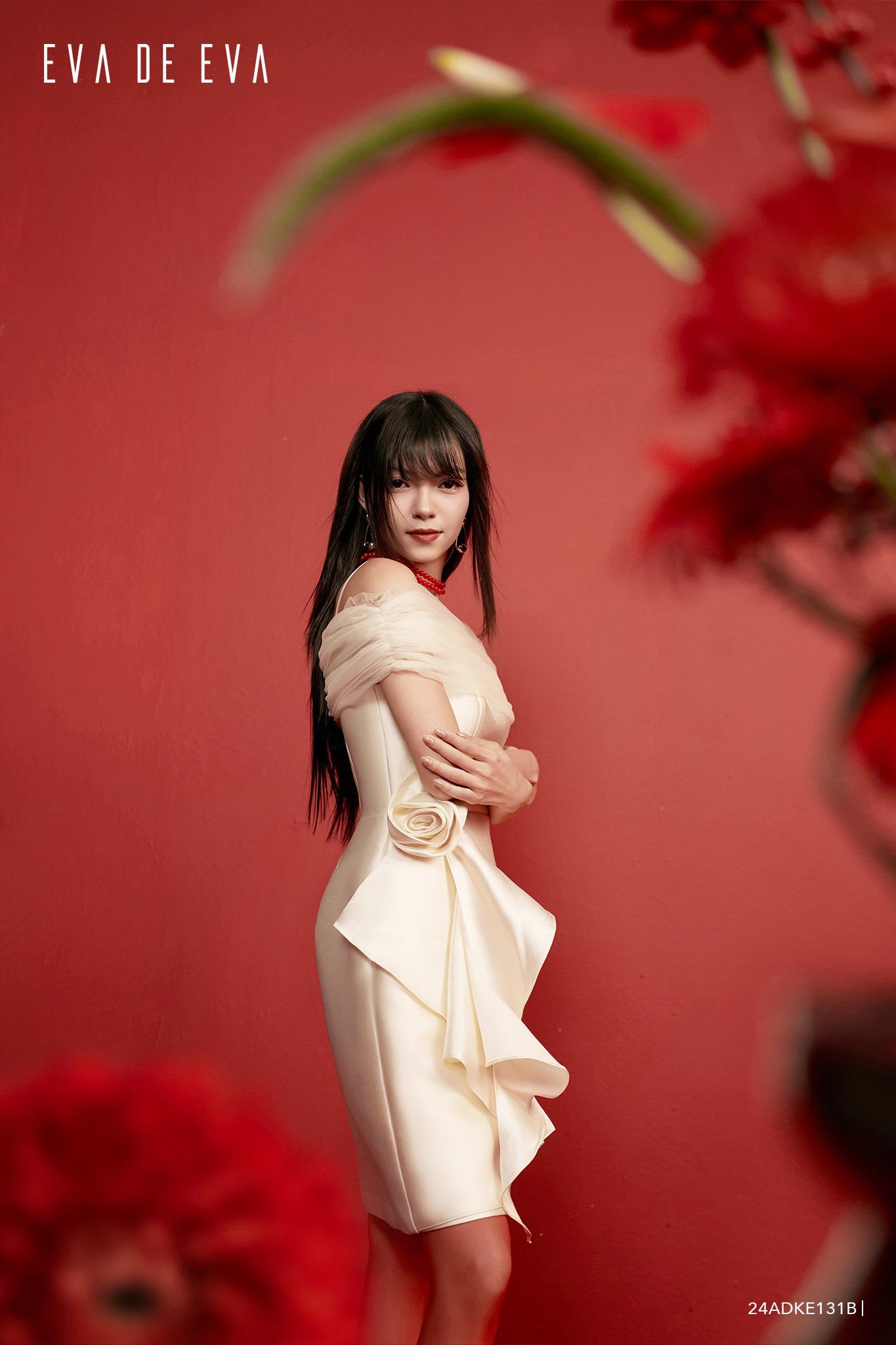  Đầm hai dây,  24ADKE131B 