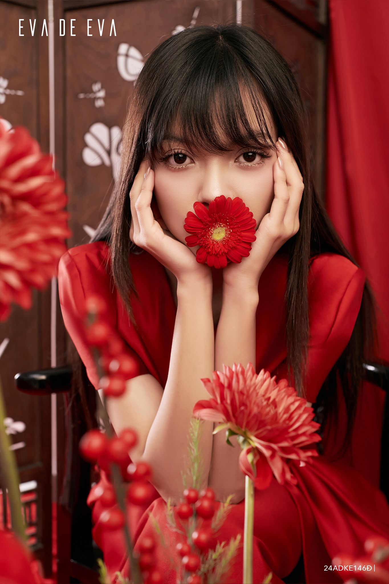  Đầm tay ngắn, Dáng ôm 24ADKE146Đ 