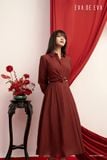  Đầm tay dài, Dáng thắt eo 24ADKE148Đ 