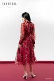  Đầm tay ngắn, Dáng thắt eo 24ADKE172F 