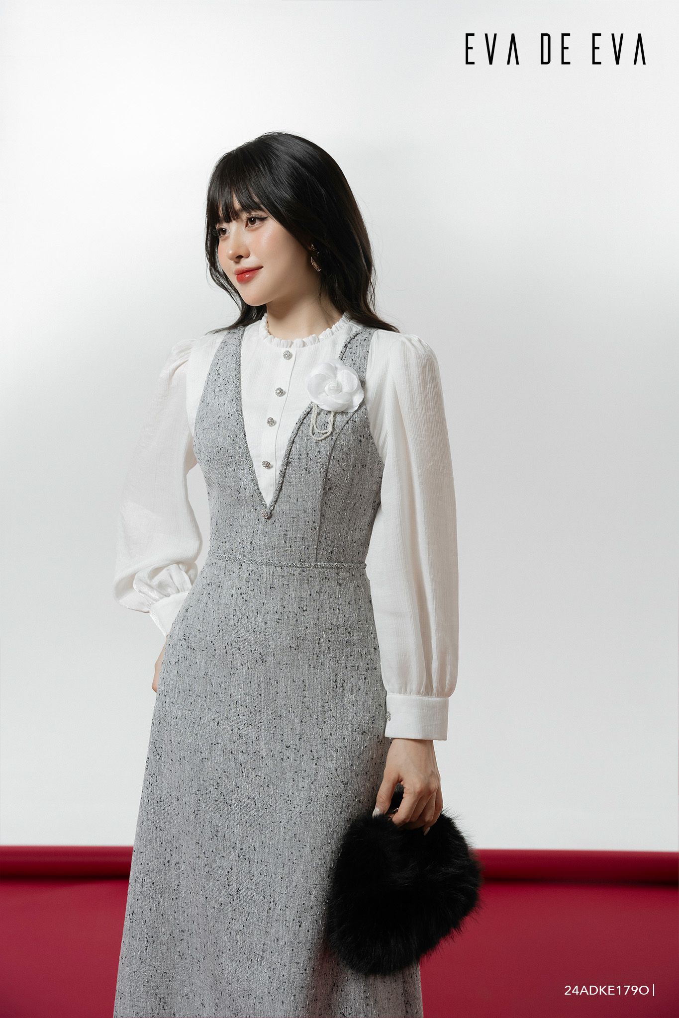  Đầm tay dài,  24ADKE179O 