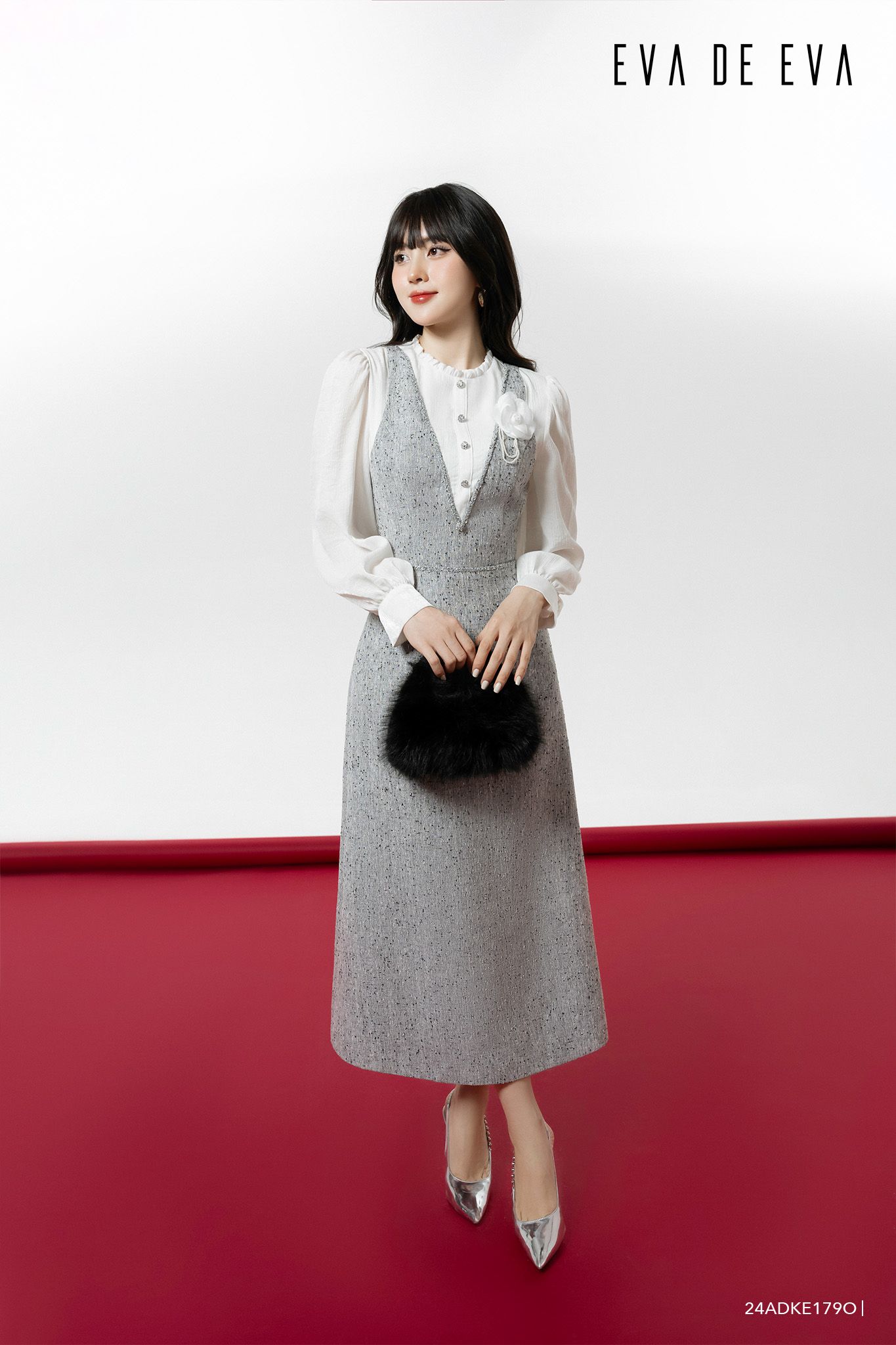  Đầm tay dài,  24ADKE179O 