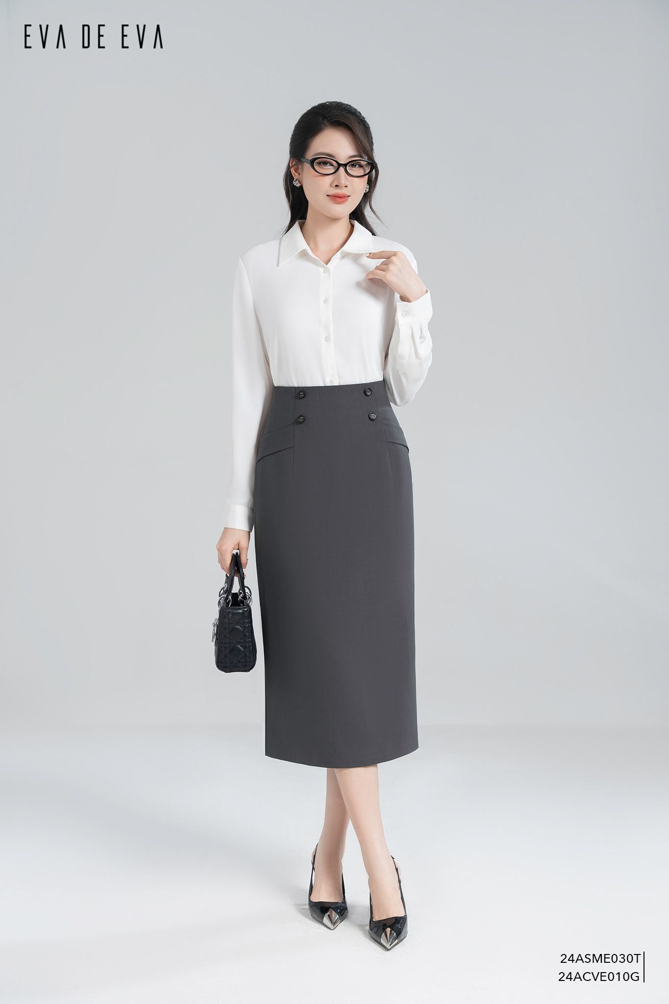  Sơ mi tay dài, Dáng sơ vin 24ASME030T 
