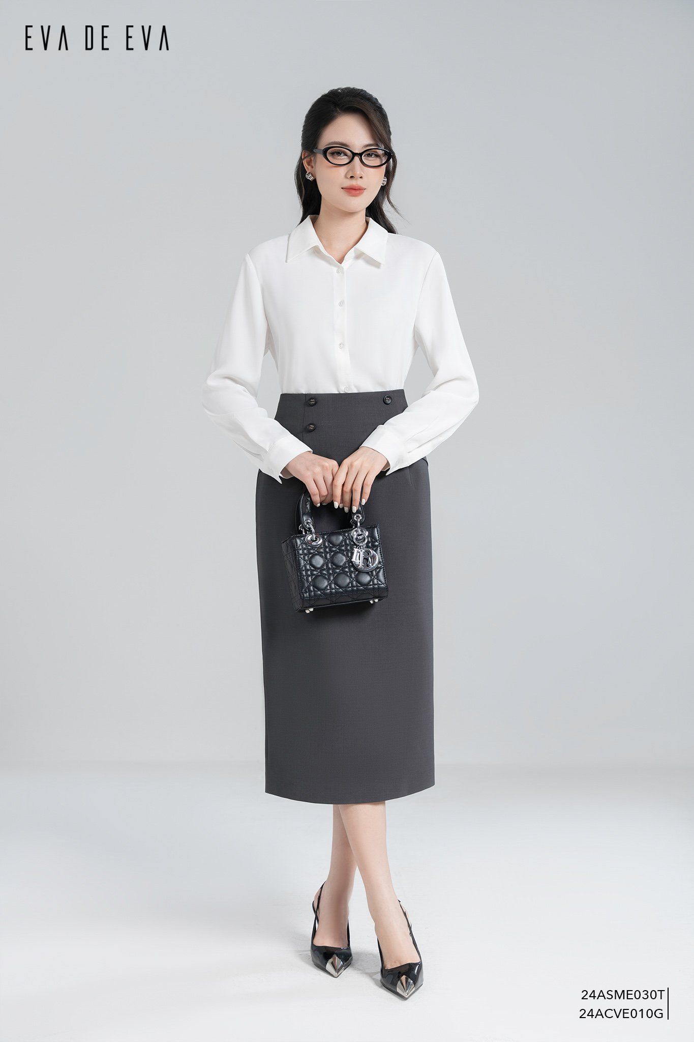  Sơ mi tay dài, Dáng sơ vin 24ASME030T 