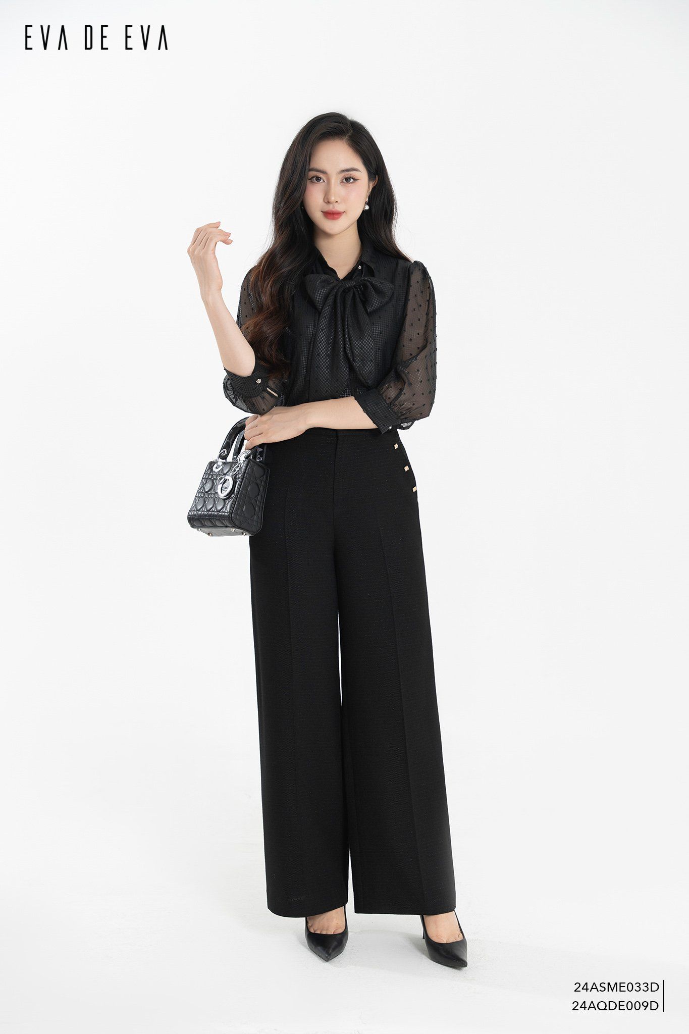  Quần dài, Ống suông 24AQDE009D 