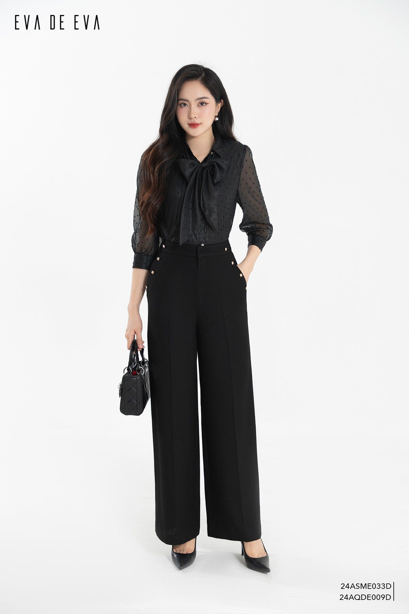  Quần dài, Ống suông 24AQDE009D 