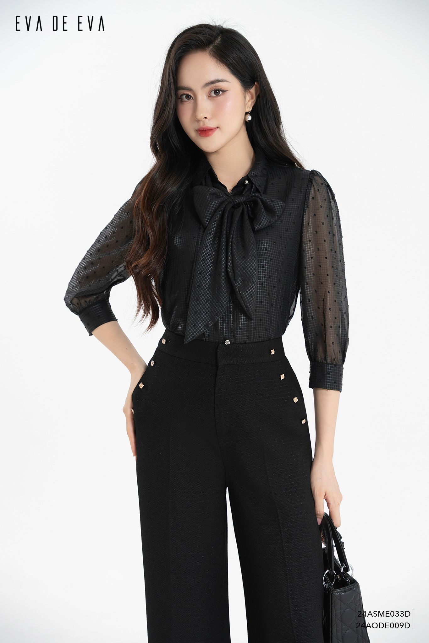  Quần dài, Ống suông 24AQDE009D 