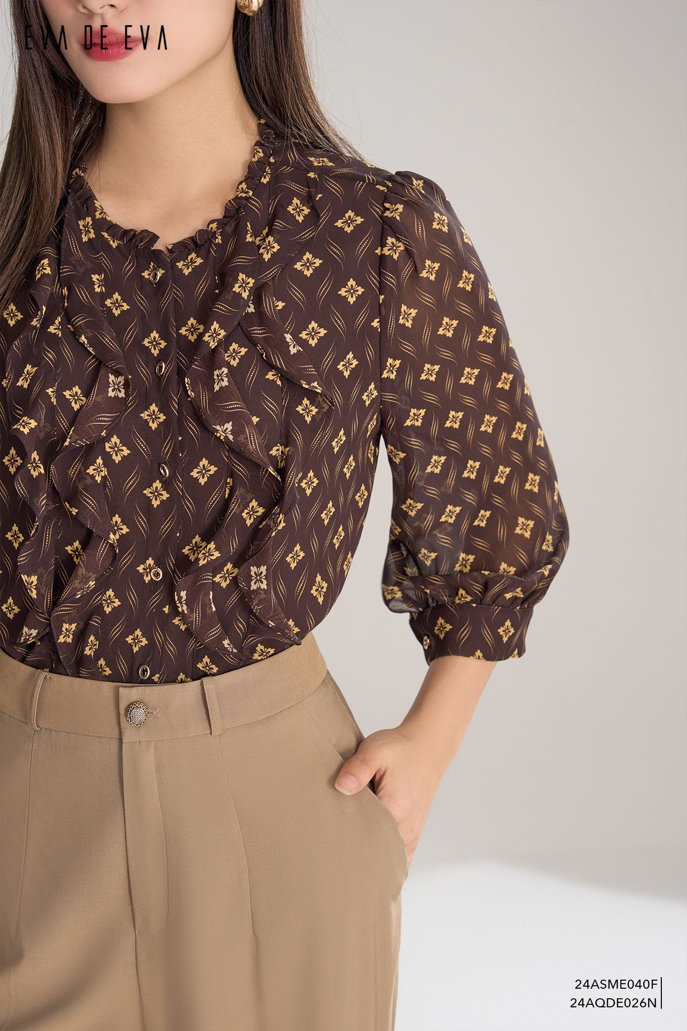  Quần lửng, Baggy 24AQDE026N 