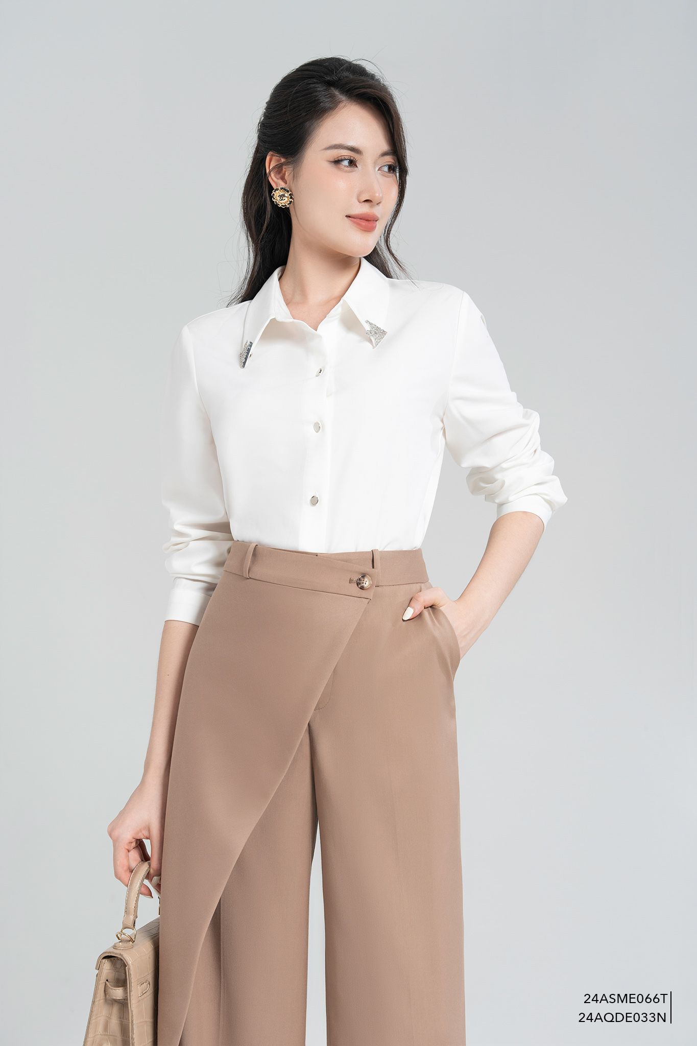  Quần dài, Ống suông 24AQDE033N 