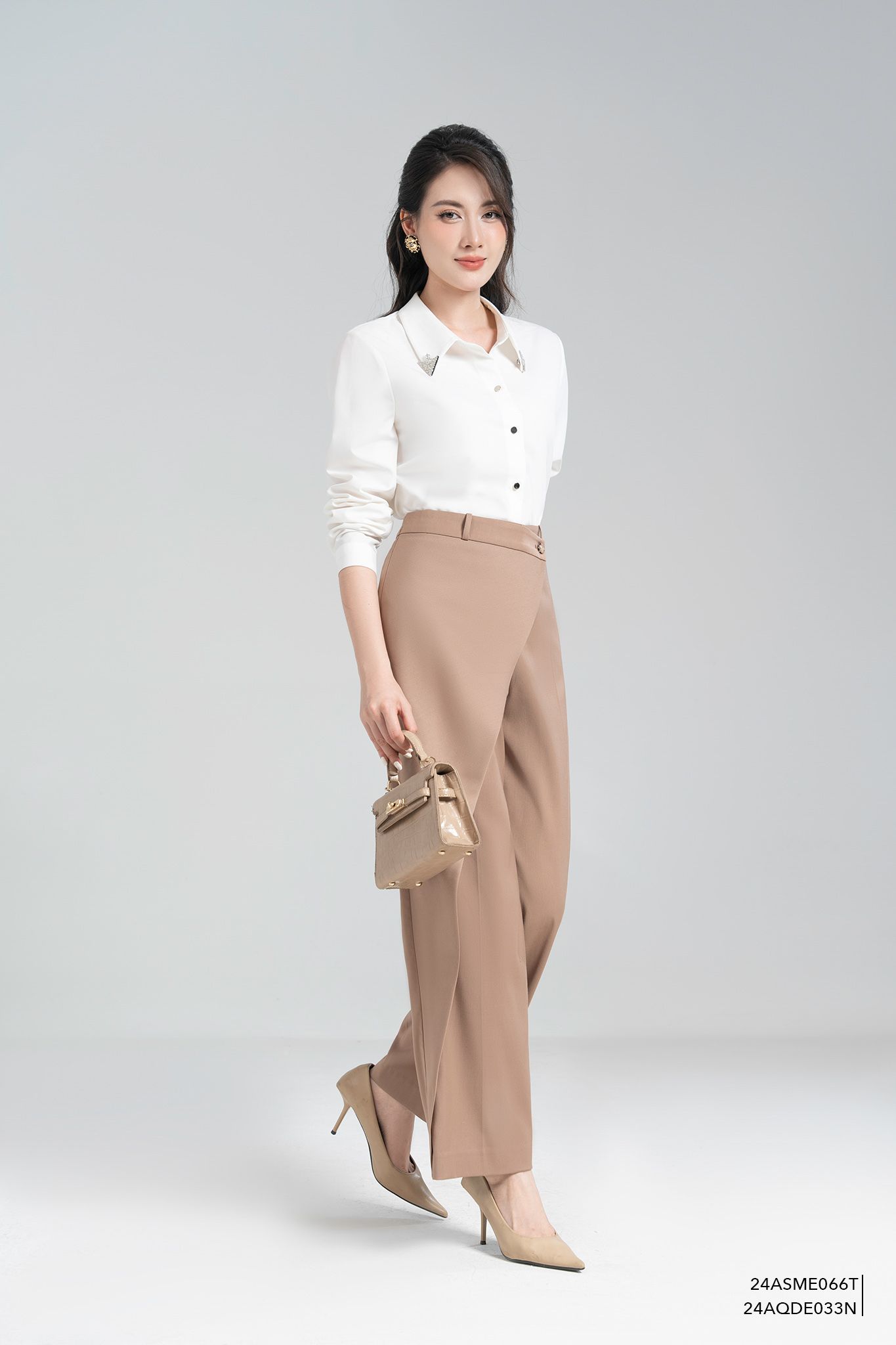  Quần dài, Ống suông 24AQDE033N 