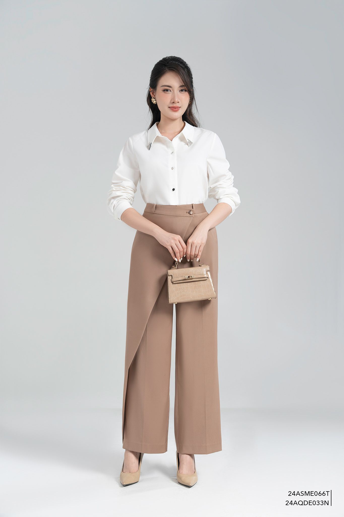  Quần dài, Ống suông 24AQDE033N 