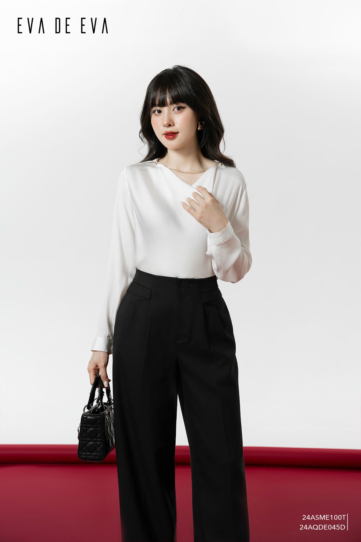  Quần dài, Ống suông 24AQDE045D 