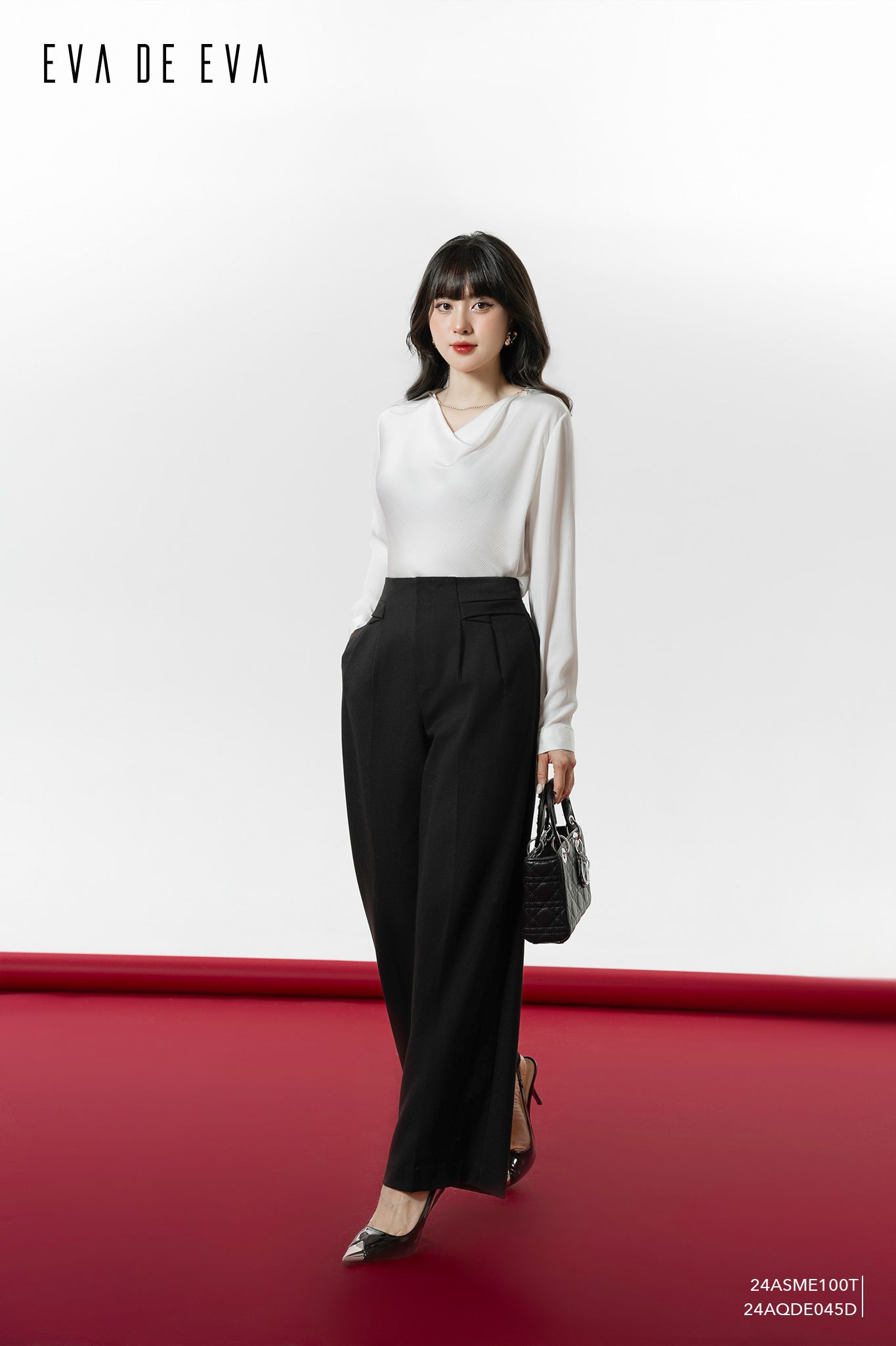  Quần dài, Ống suông 24AQDE045D 