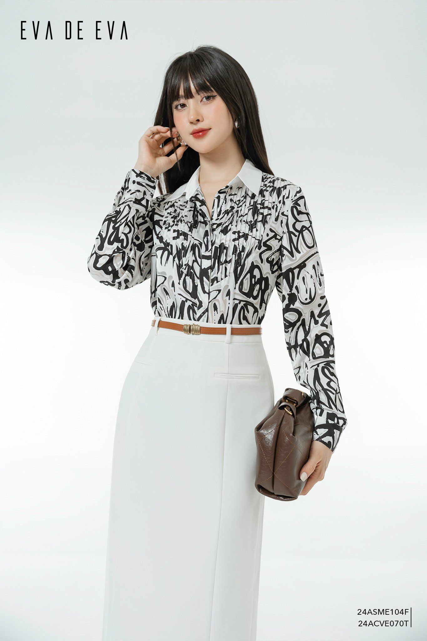  Sơ mi tay dài, Dáng sơ vin 24ASME104F 