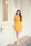  Đầm tay ngắn, Dáng thắt eo 24SDKE041Y 