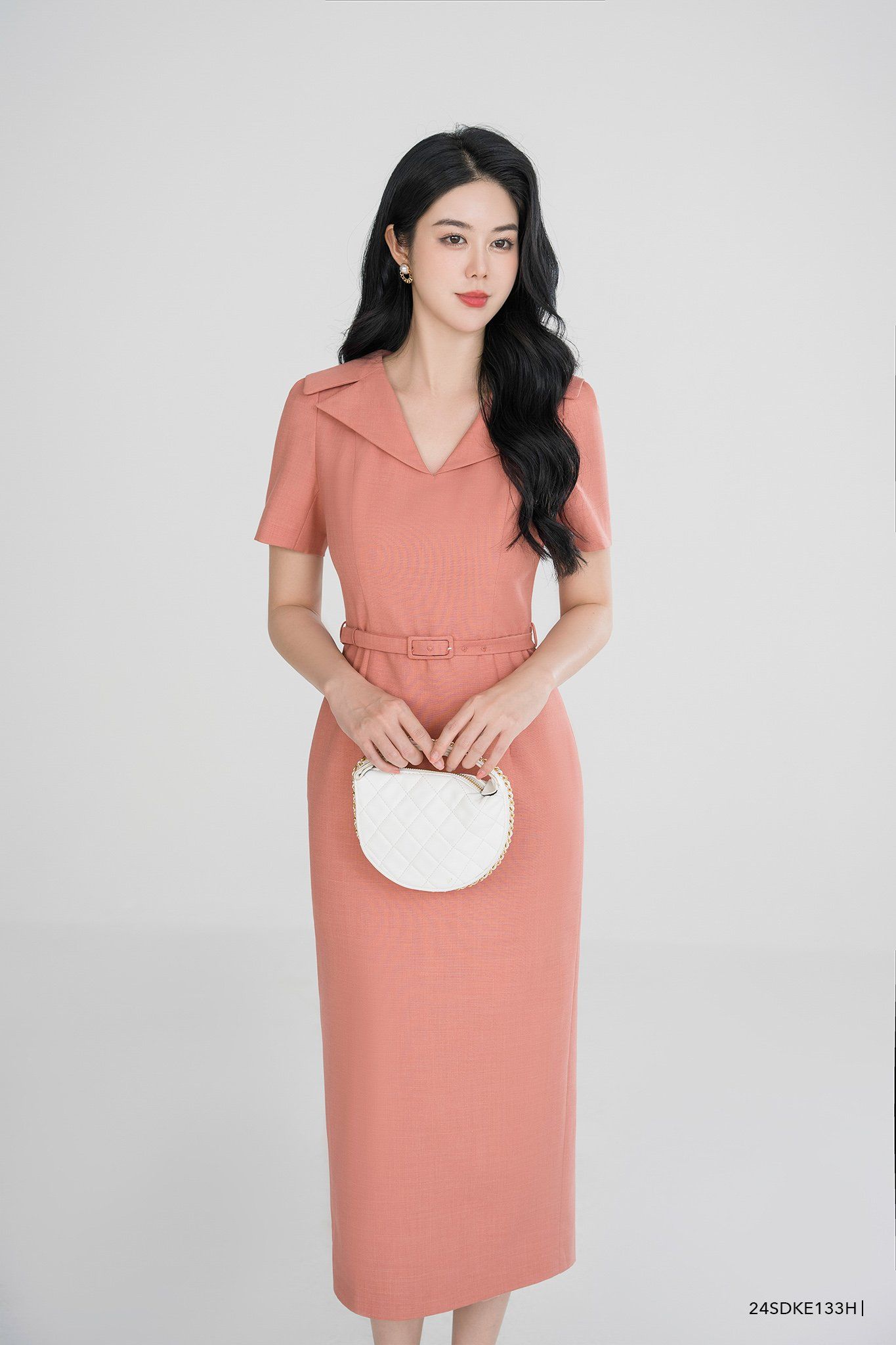  Đầm tay ngắn, Dáng ôm 24SDKE133H 