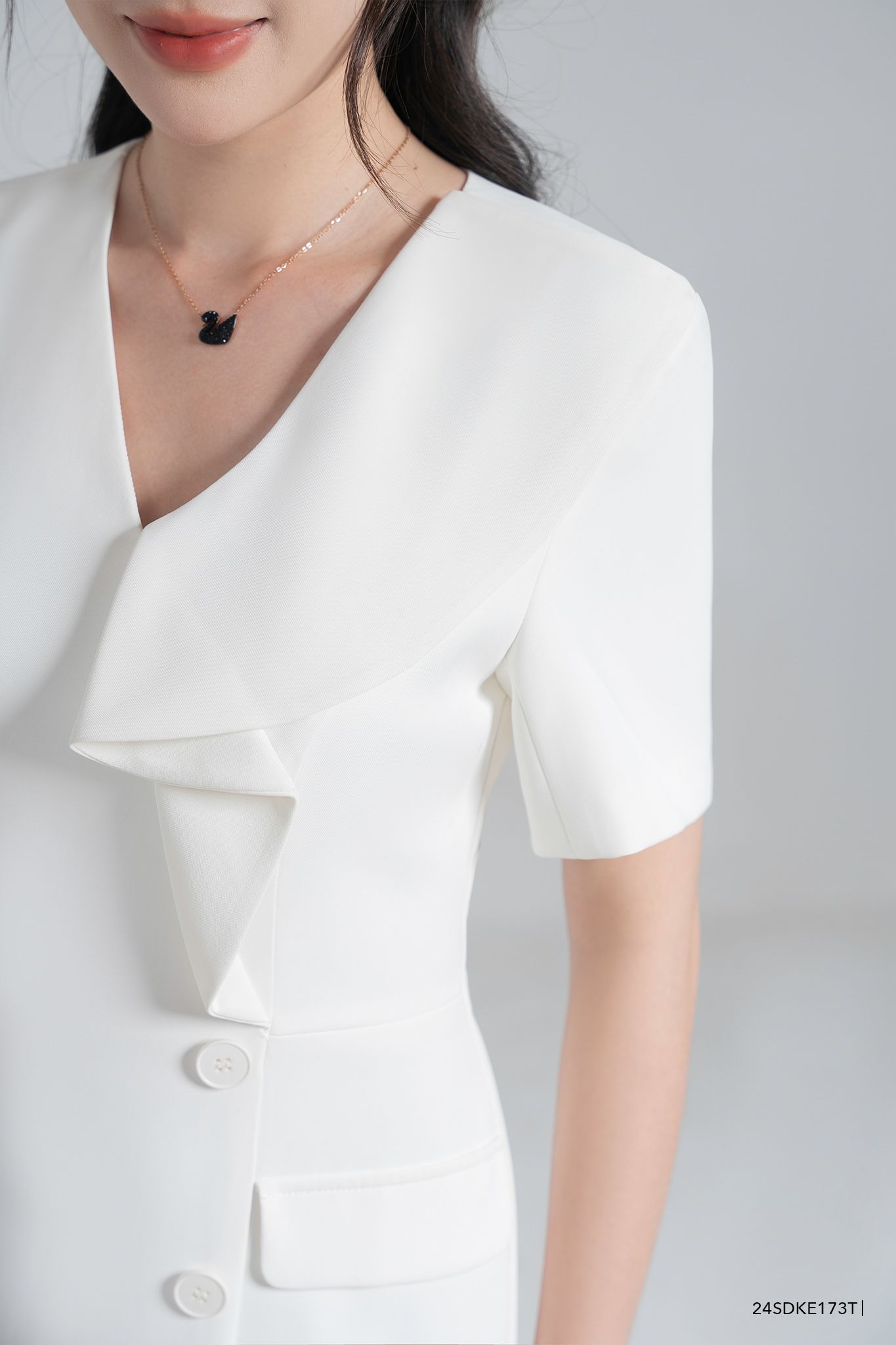  Đầm tay ngắn, Dáng ôm 24SDKE173T 