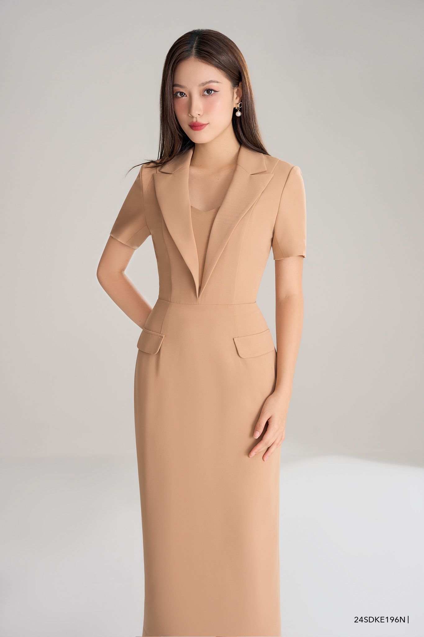  Đầm tay ngắn, Dáng ôm 24SDKE196N 