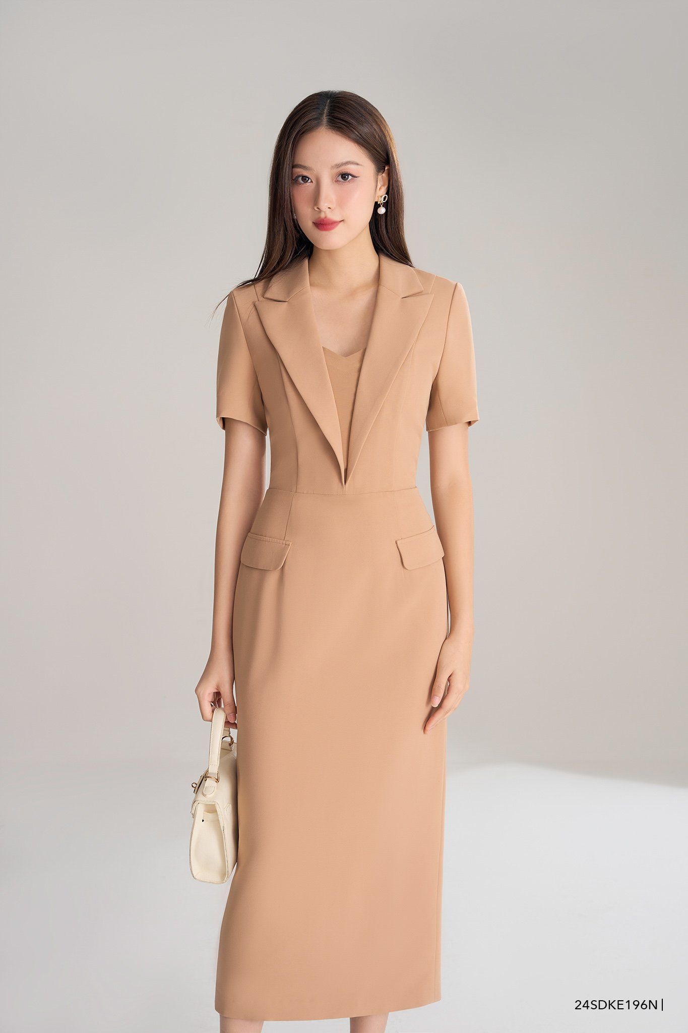  Đầm tay ngắn, Dáng ôm 24SDKE196N 