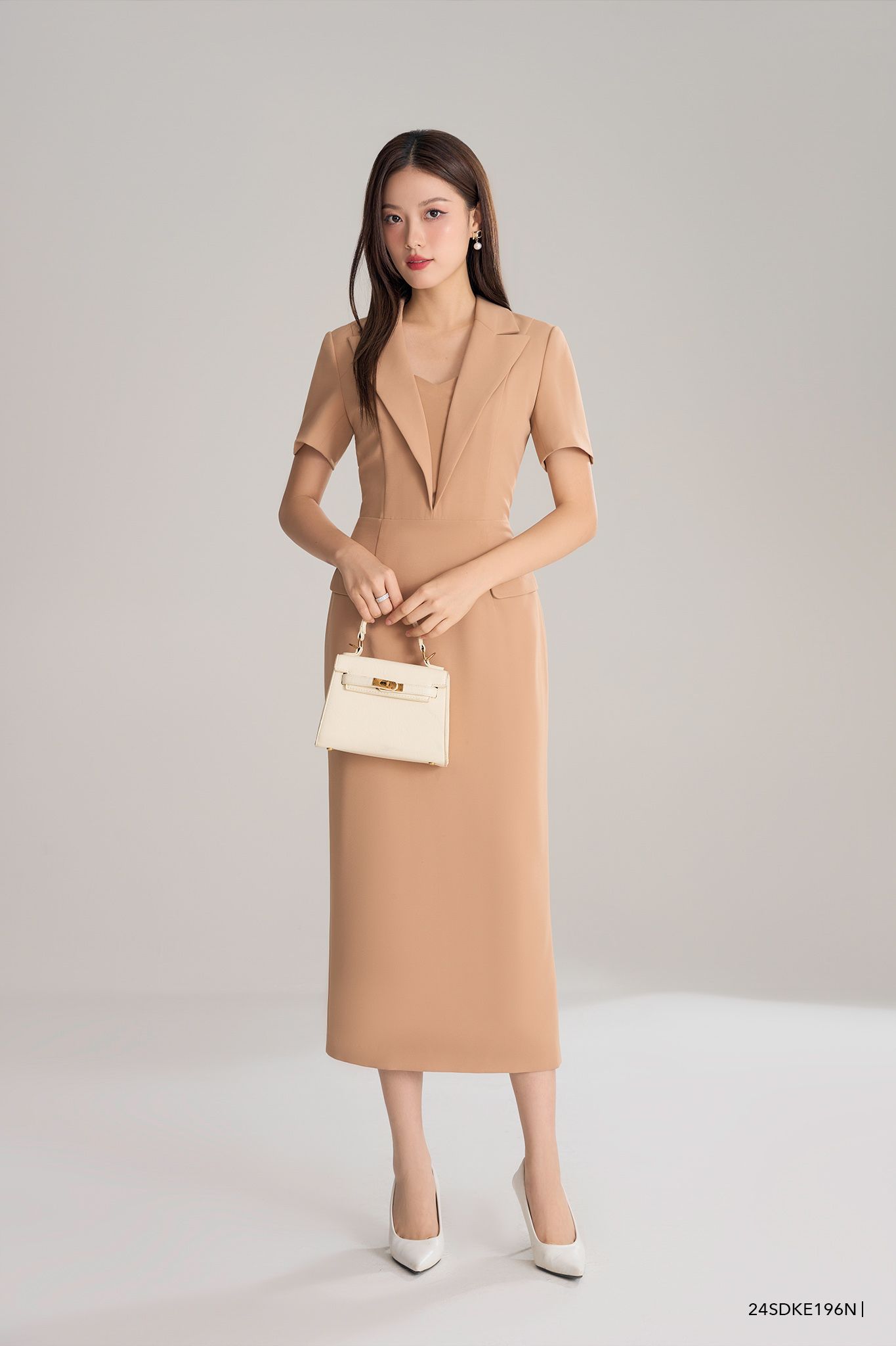  Đầm tay ngắn, Dáng ôm 24SDKE196N 