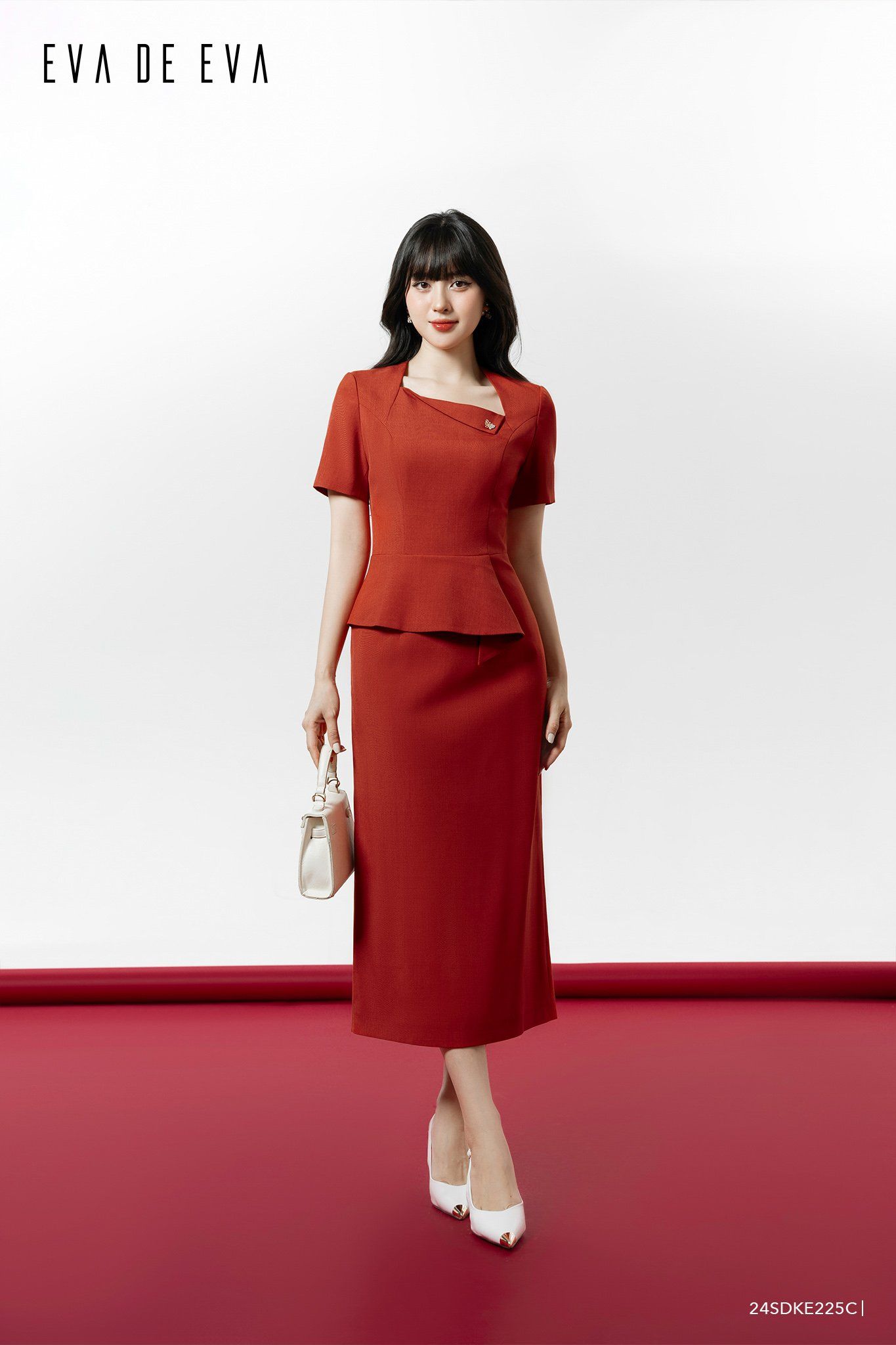  Đầm tay ngắn, Dáng ôm 24SDKE225C 