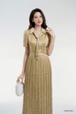  Đầm tay ngắn, Dáng thắt eo 24SDKE234F 