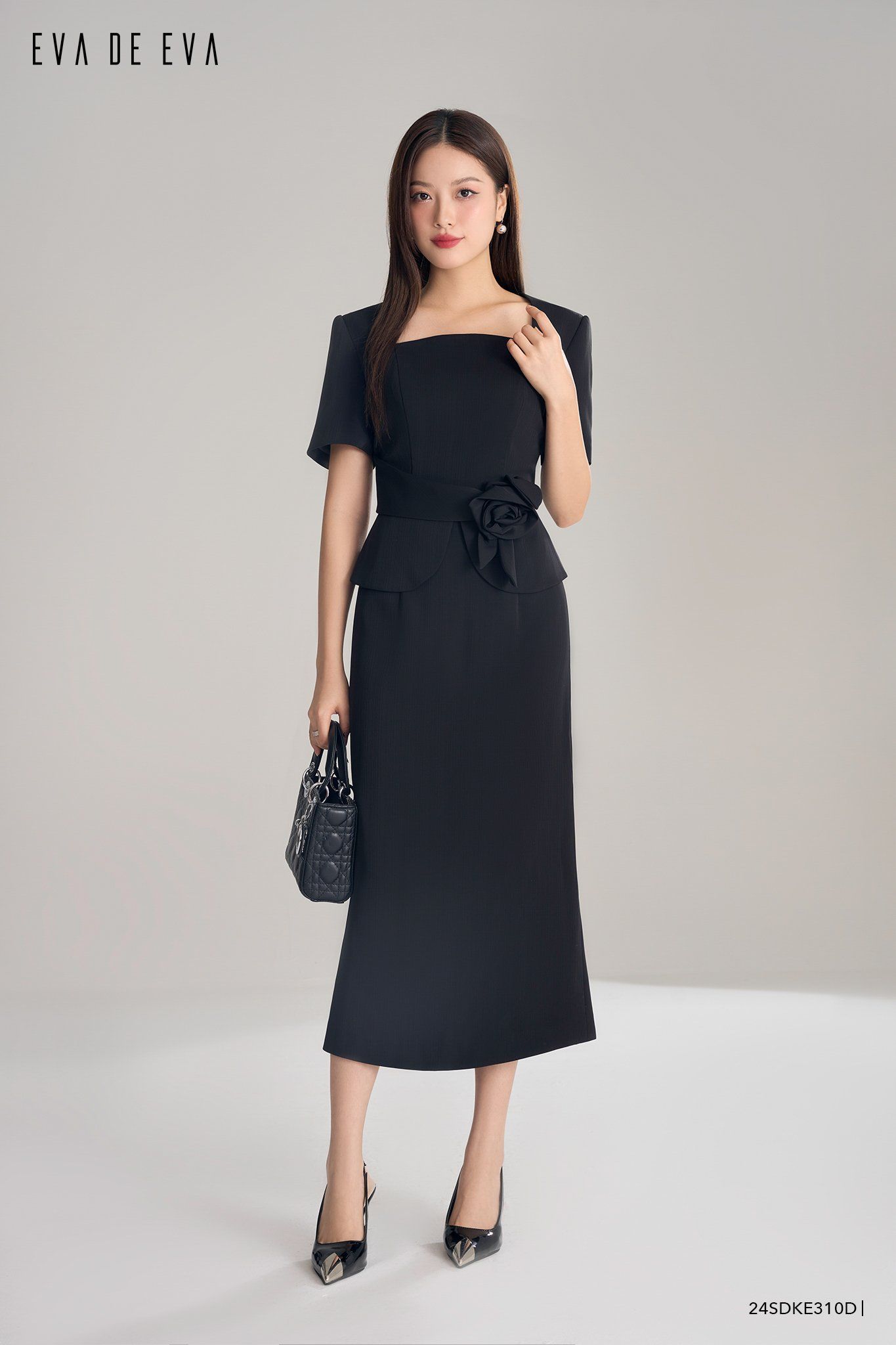  Đầm tay ngắn, Dáng ôm 24SDKE310D 