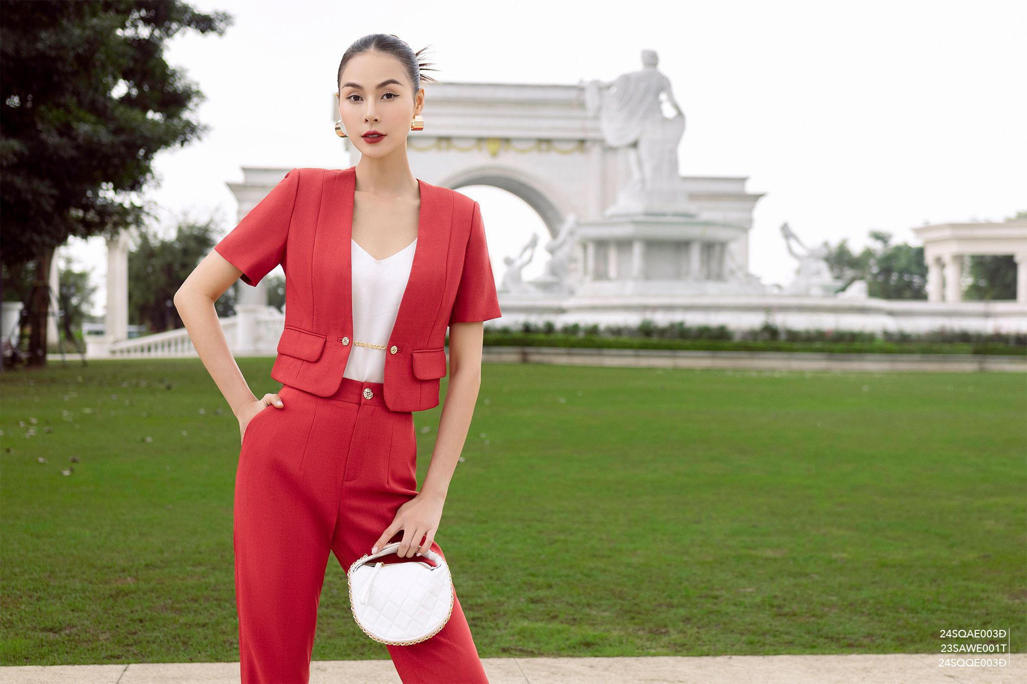  Quần trong bộ Vest-Quần, 24SQQE003Đ 