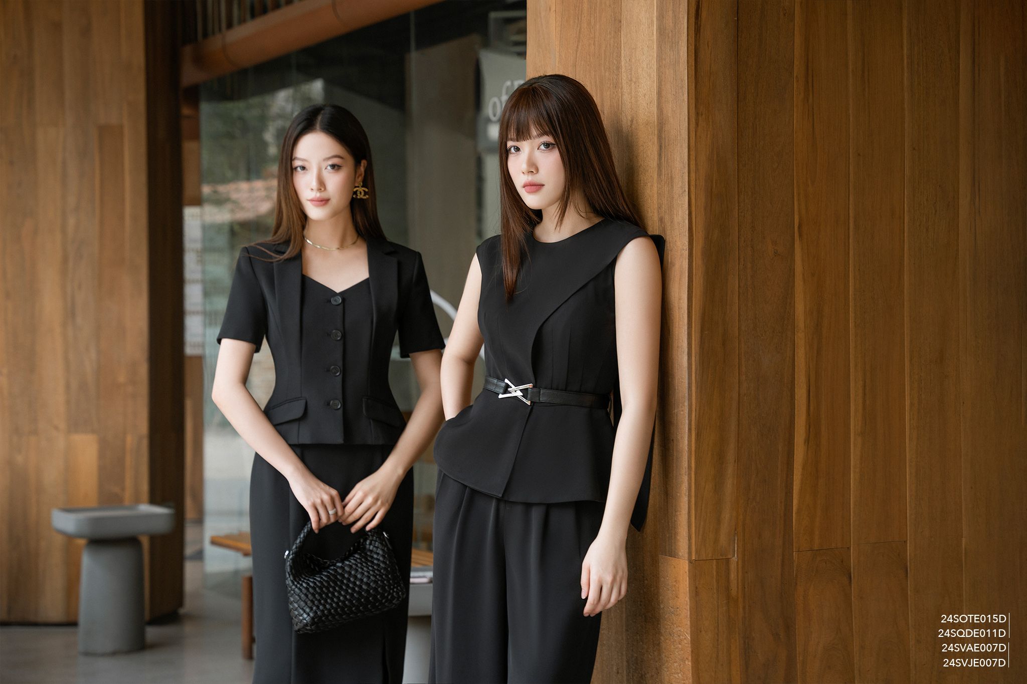  Áo vest trong bộ Vest-Váy, 24SVAE007D 