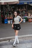  Áo len ngắn tay,  25SALC001K 