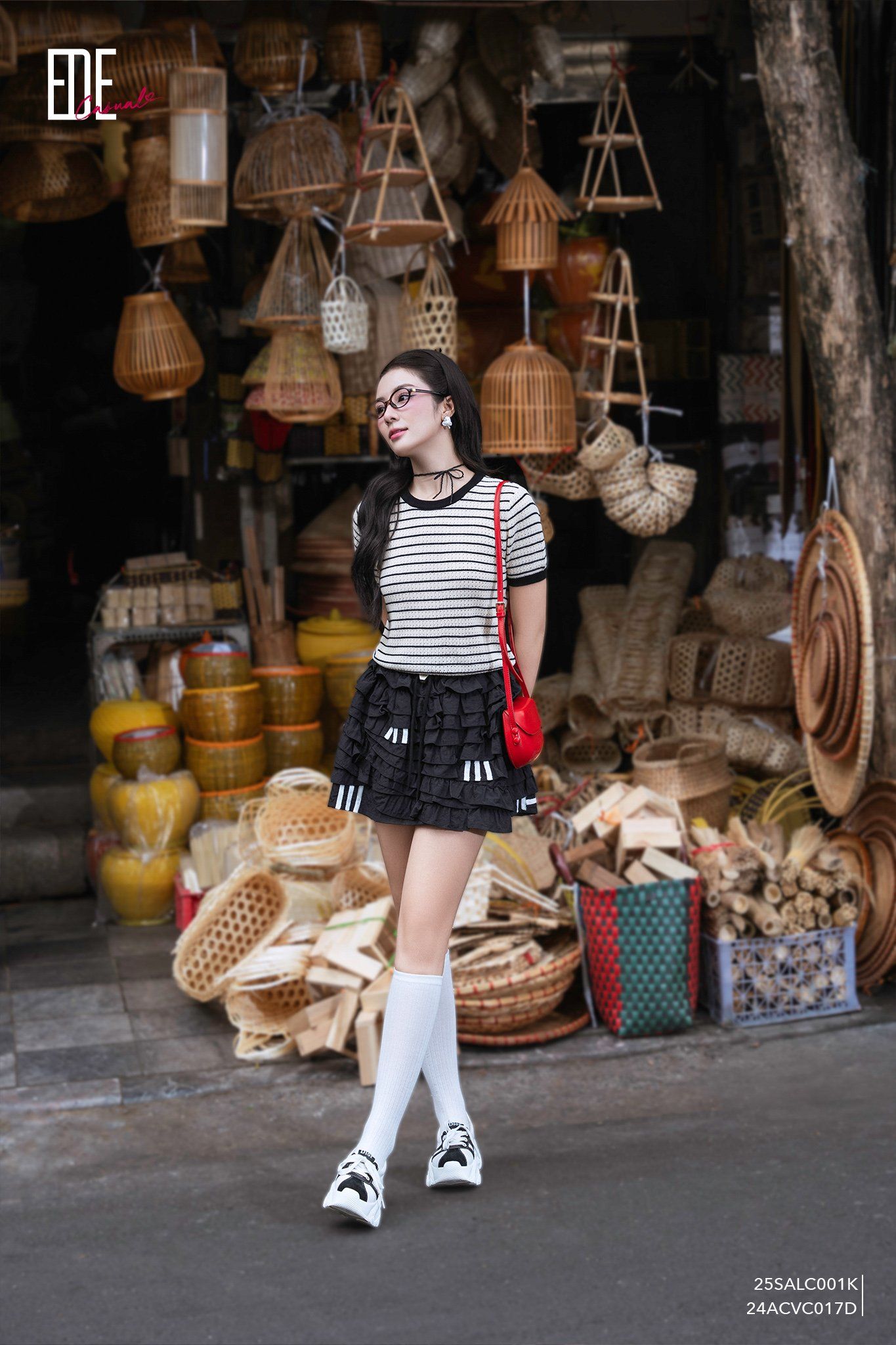  Áo len ngắn tay,  25SALC001K 