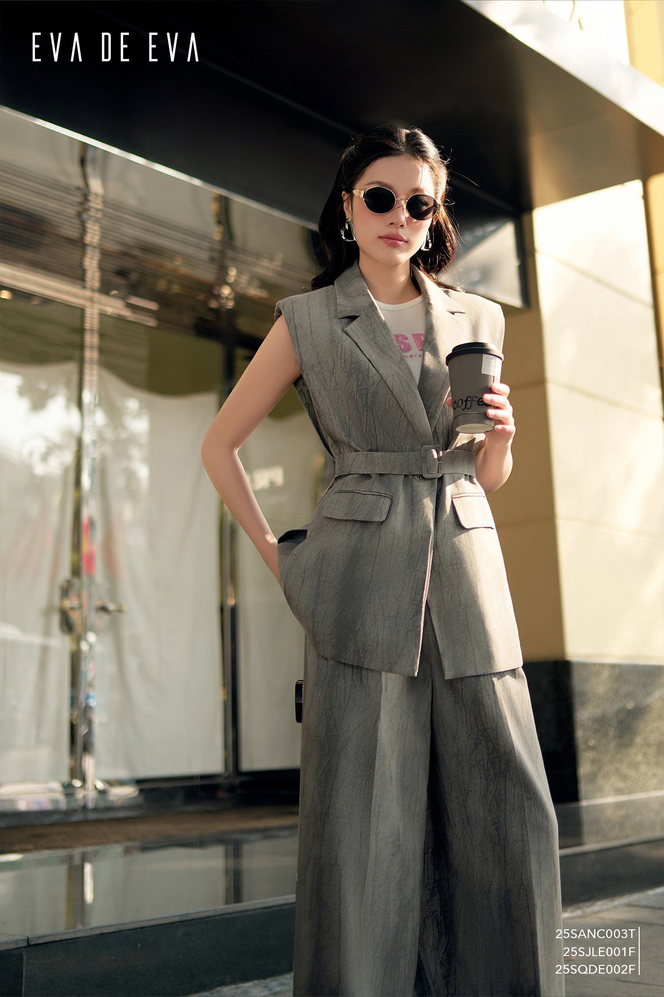  Quần dài, Ống suông 25SQDE002F 