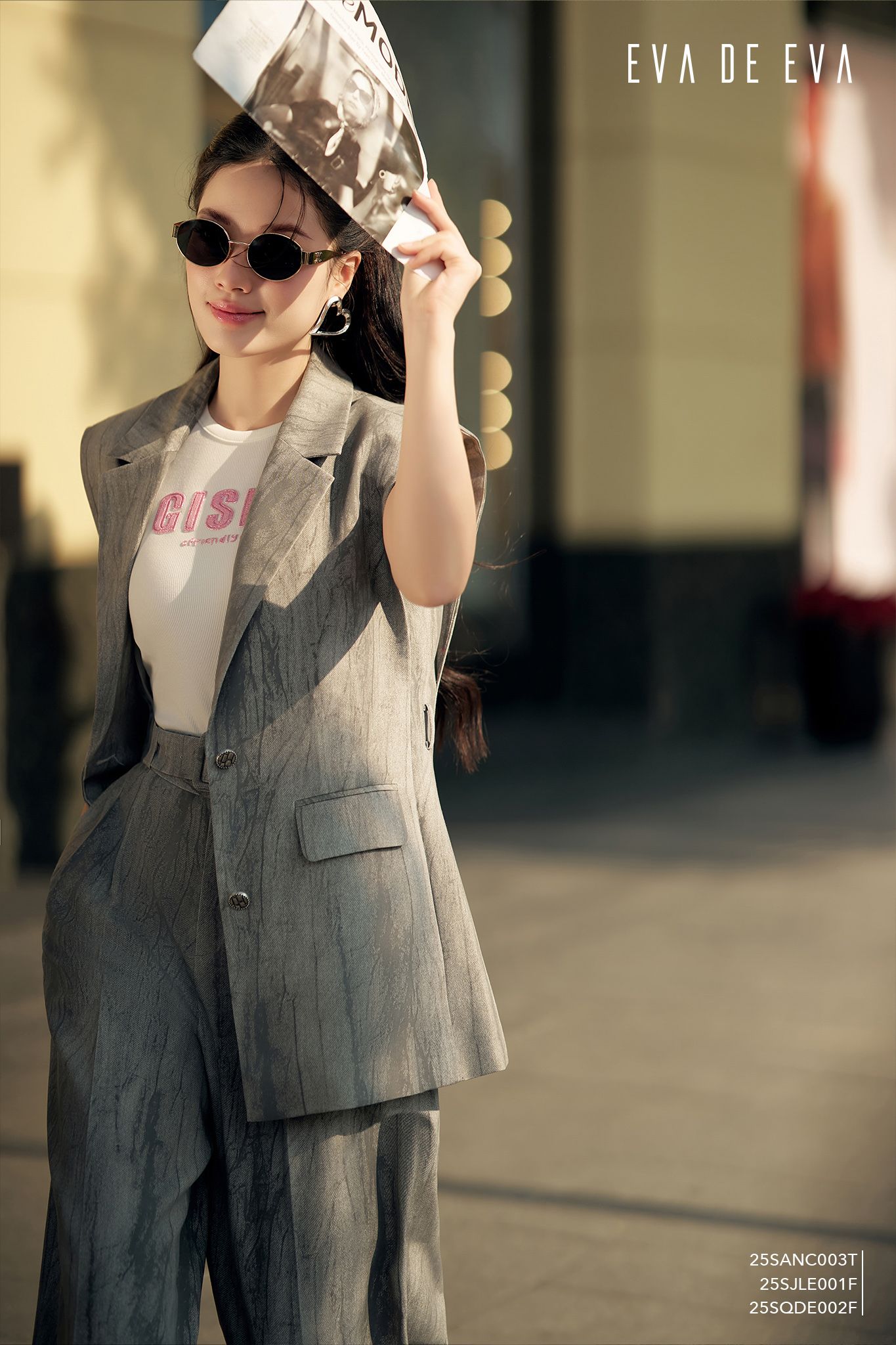  Quần dài, Ống suông 25SQDE002F 
