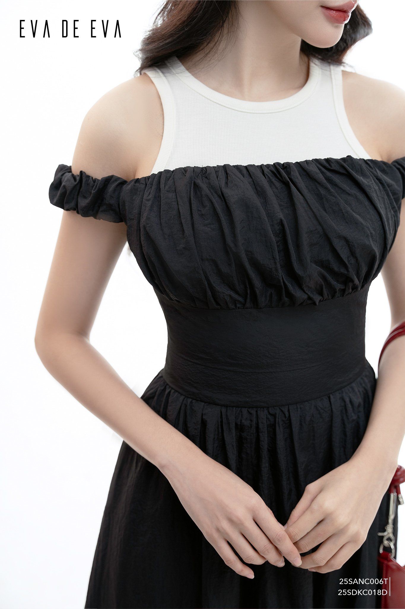  Đầm trễ vai,  25SDKC018D 