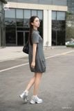  Đầm tay ngắn,  25SDKC015G 