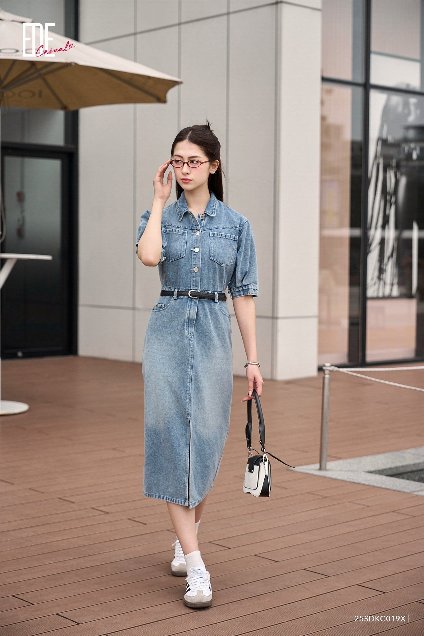  Đầm tay ngắn,  25SDKC019X 