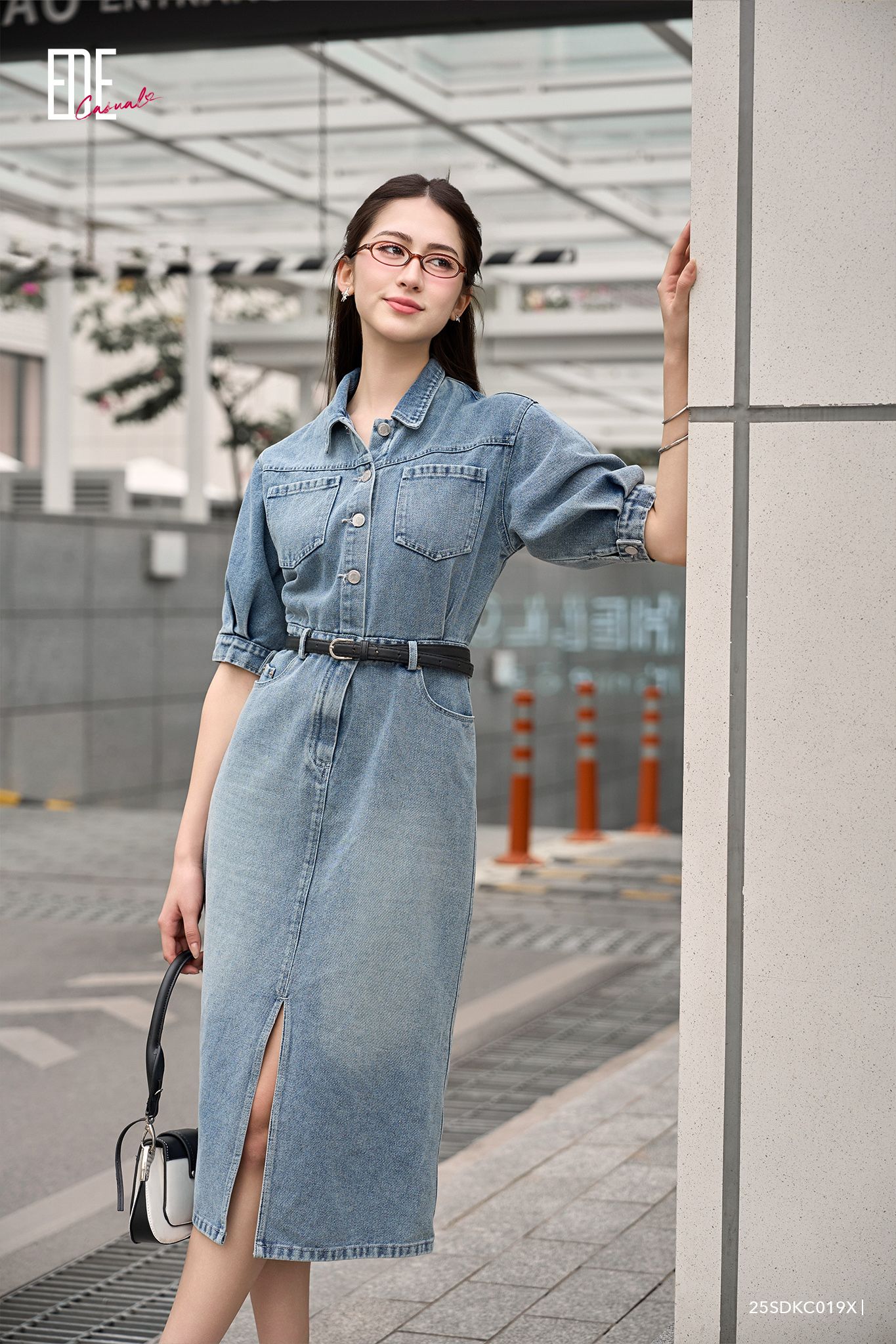  Đầm tay ngắn,  25SDKC019X 