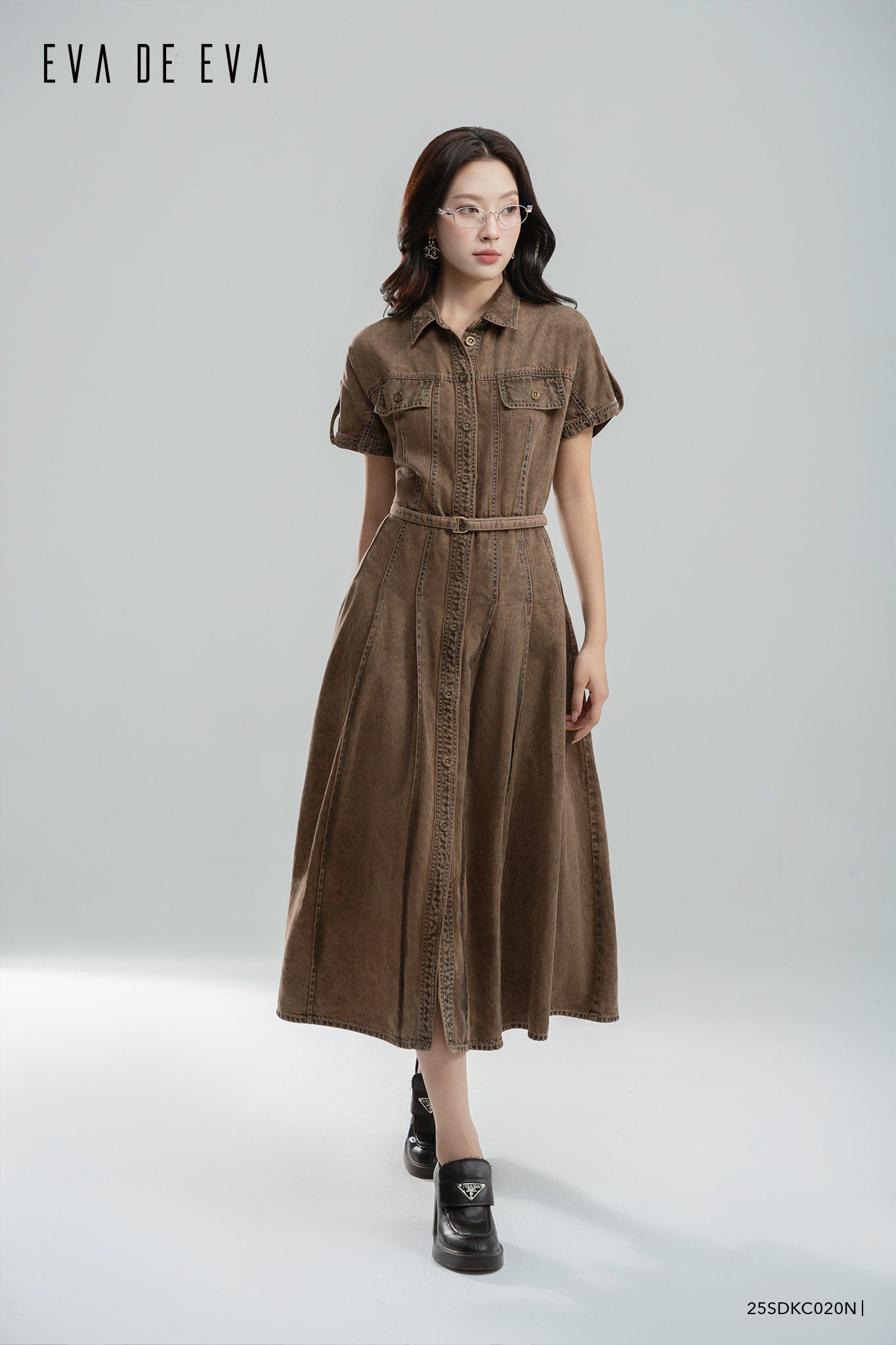  Đầm tay ngắn,  25SDKC020N 