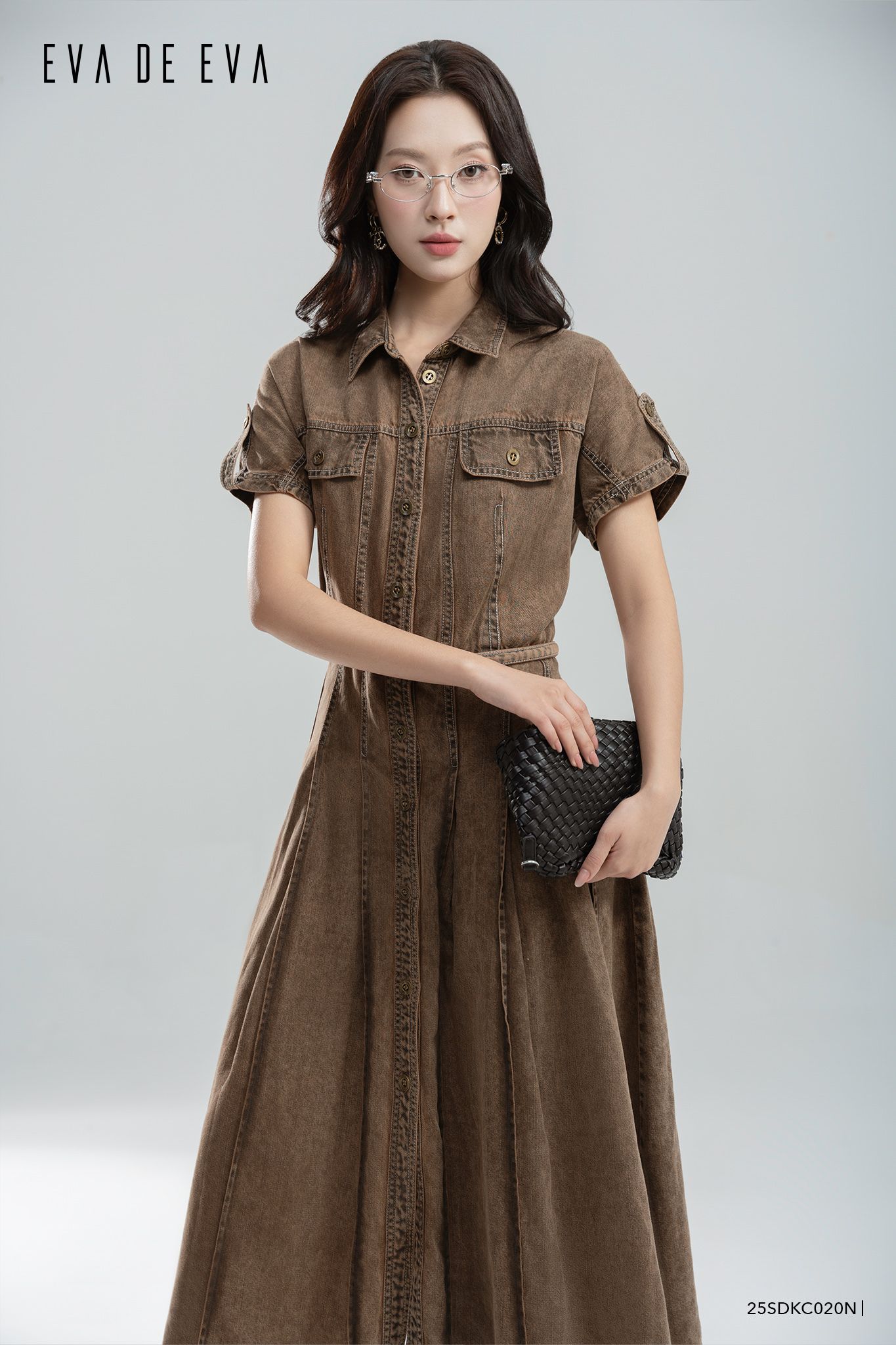 Đầm tay ngắn,  25SDKC020N 
