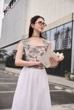  Đầm tay ngắn,  25SDKC023O 