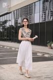  Đầm tay ngắn,  25SDKC023O 