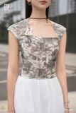  Đầm tay ngắn,  25SDKC023O 
