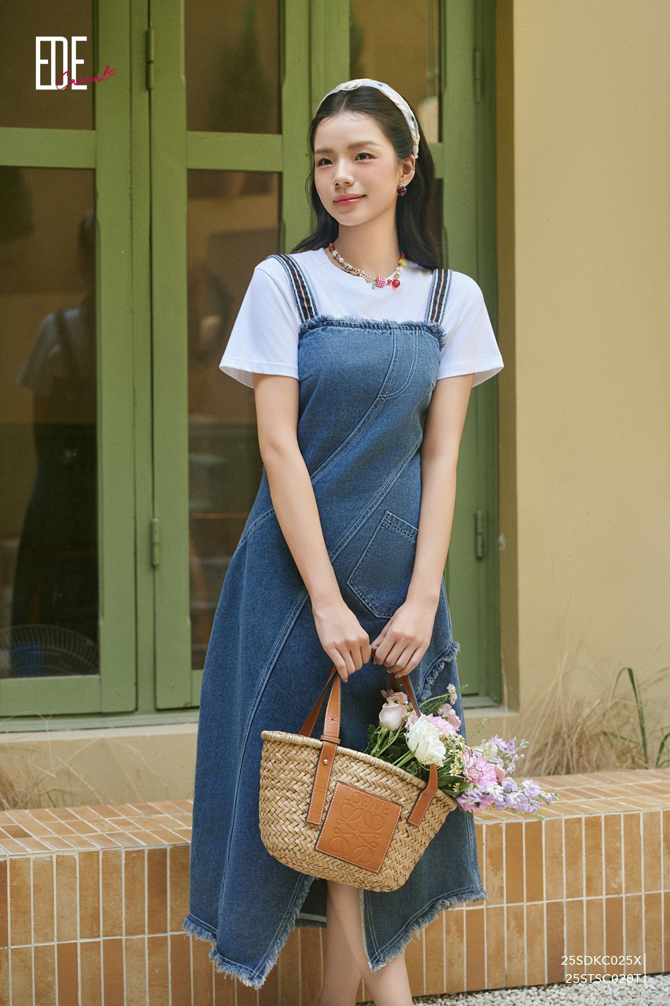  Đầm hai dây,  25SDKC025X 