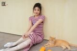  Đầm tay ngắn, Dáng ôm 25SDKC037K 