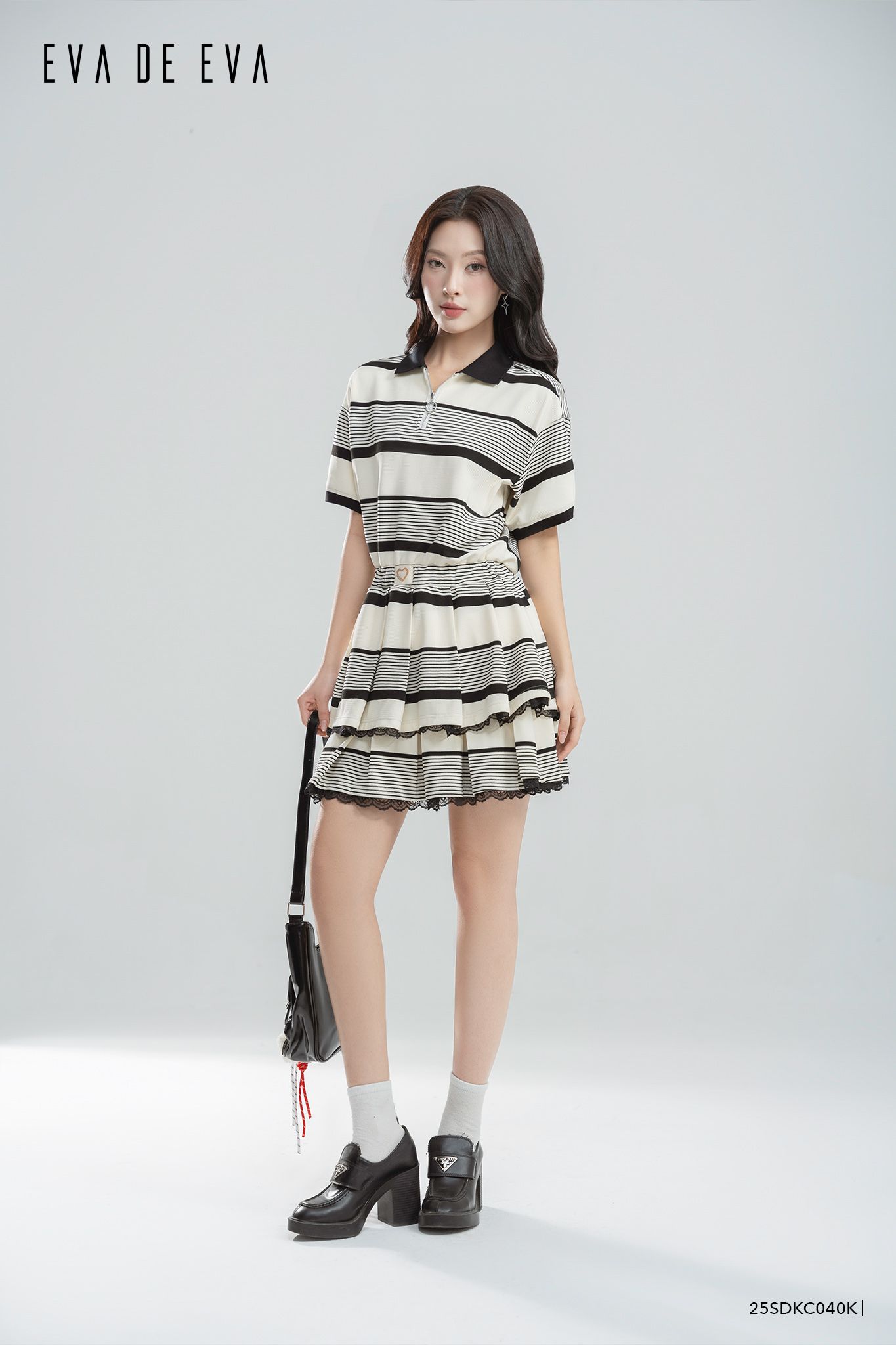  Đầm tay ngắn,  25SDKC040K 
