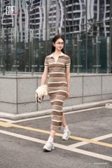  Đầm tay ngắn,  25SDKC050K 