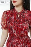  Đầm tay ngắn, Dáng thắt eo 25SDKE004F 