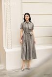  Đầm tay ngắn, Dáng thắt eo 25SDKE029F 